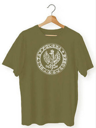 Koszulka T-shirt męska Orzeł khaki