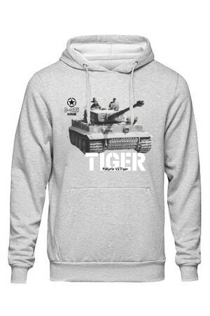 Bluza męska nadruk Czołg Tiger szara