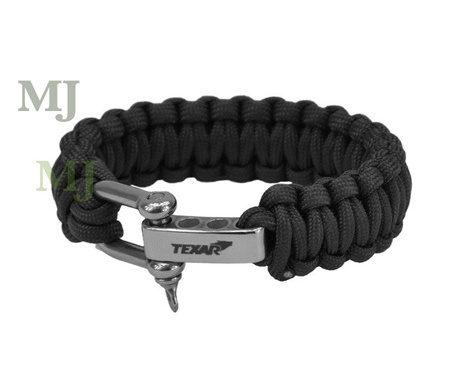 Bransoleta paracord Texar black