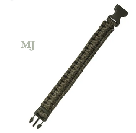 Bransoleta paracord klamra 22 mm Oliv