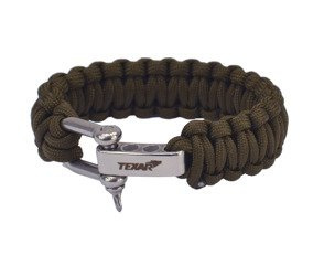 Bransoleta paracord Texar olive