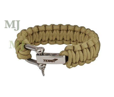 Bransoleta paracord Texar coyote