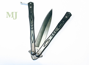 Nóż motylek balisong n-480 black