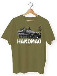 Koszulka T-shirt Chłopięca Czołg Hanomag Khaki