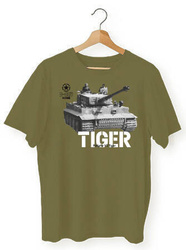  Koszulka T-shirt męska Czołg Tiger Khaki 