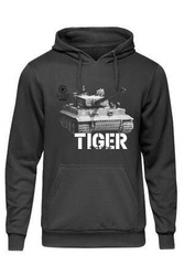 Bluza dziewczęca nadruk Czołg Tiger czarna