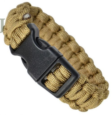 Bransoleta paracord Mil-tec black 22mm