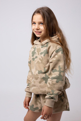 Bluza dresowa moro dla dziewczynki kangurka WZ.93 Produkt Polski