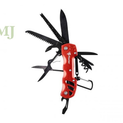 Multitool Foxter narzędzie wielofunkcyjne survival 13w1 czerwony